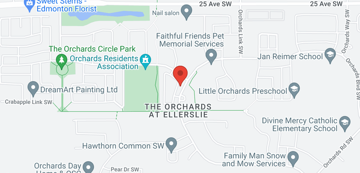 map of 557 ORCHARDS BV SW